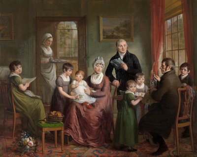 The Family of Adriaan Bonebakker with Dirk L. Bennewitz by Adriaan de Lelie